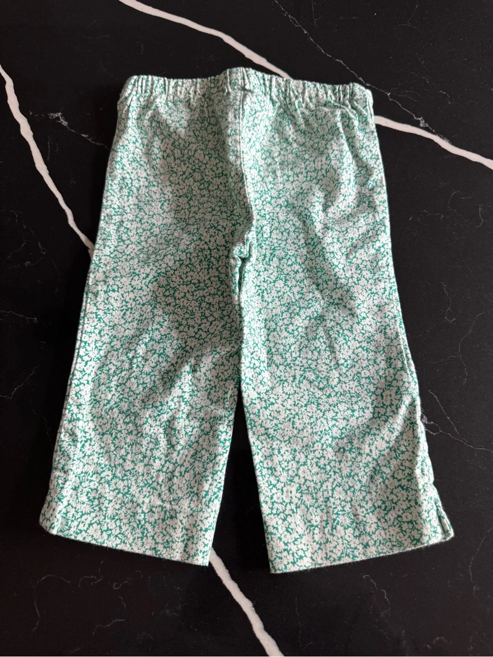 Ralph Lauren Mint Green Floral-Print Baby Pants
